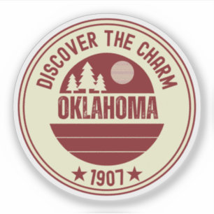 Oklahoma Sooners State - OK Presentidé Klistermärken