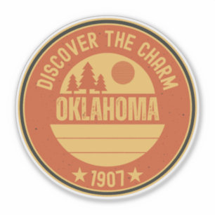 Oklahoma Sooners State - OK Presentidé Klistermärken