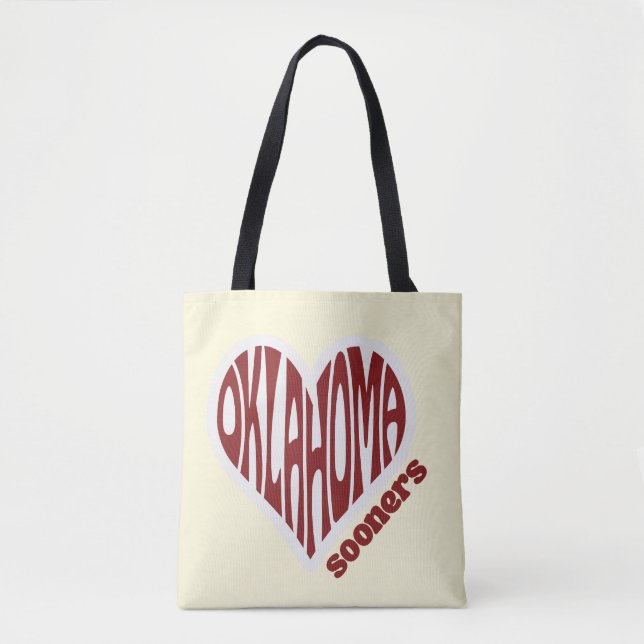Oklahoma Sooners Totebag  Tygkasse (Framsida)