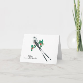 Oklahoma State Bird: Sissor-skräddarsydd Flycatche Tack Kort