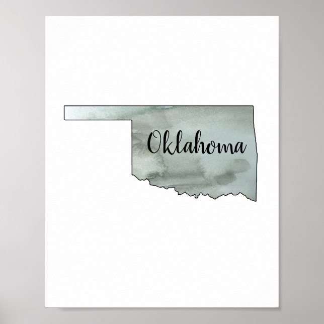 Oklahoma State Illustration Poster (Framsidan)