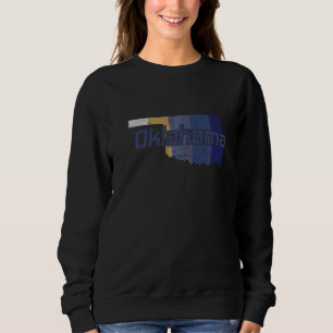 Oklahoma State Outline Karta Usa T Shirt