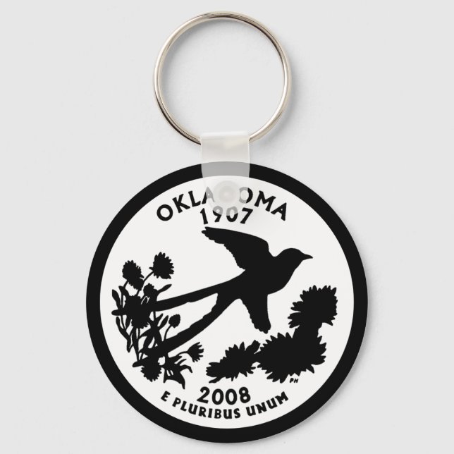 Oklahoma State Quarter Nyckelring (Framsida)