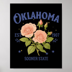 Oklahoma State Resande Älskare Hembygd Resa Minne Poster