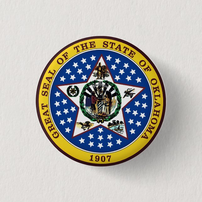 Oklahoma State Seal Knapp (Framsida)