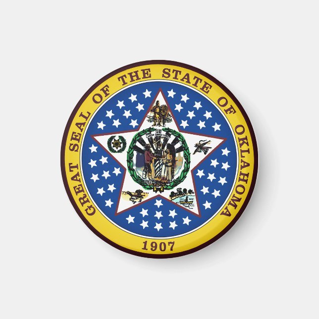 Oklahoma State Seal Magnet (Framsidan)