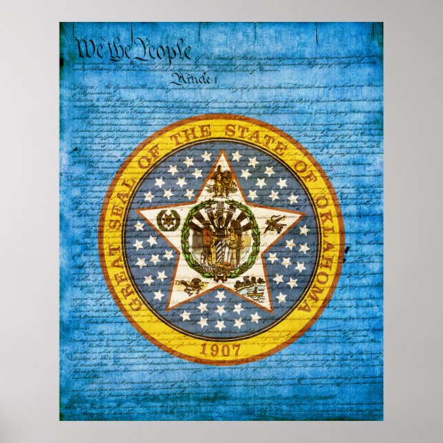 Oklahoma State Seal Poster (Framsidan)