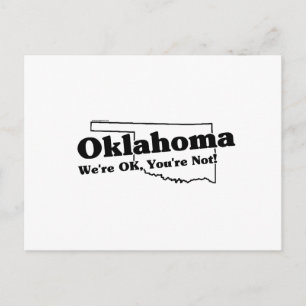 Oklahoma State Slogan Vykort