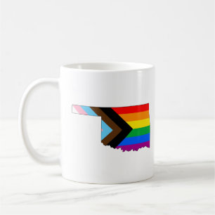 Oklahoma State stolthet HBTQ Progress Pride Kaffemugg