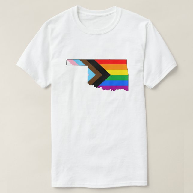 Oklahoma State stolthet HBTQ Progress Stolthet T Shirt (Design framsida)