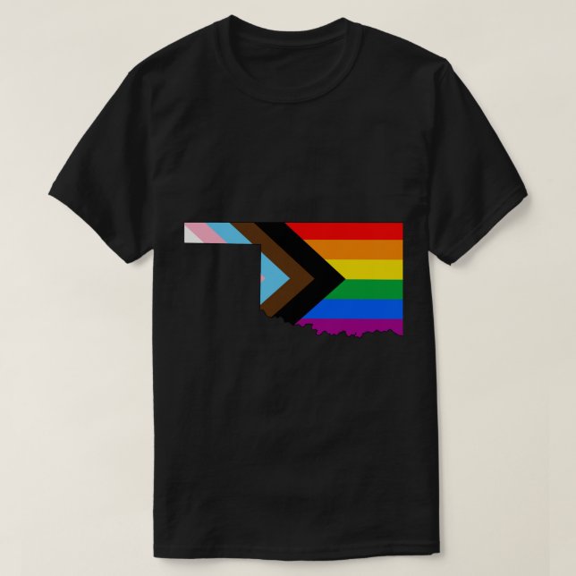 Oklahoma State stolthet HBTQ Progress Stolthet T Shirt (Design framsida)