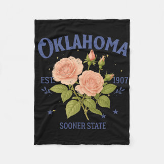 Oklahoma State Traveling Lover Hometown Trip Souve Fleecefilt