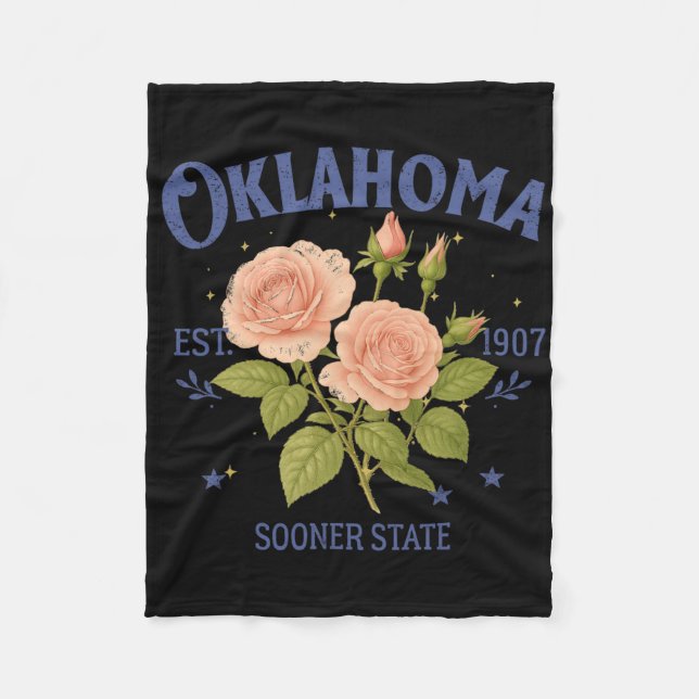 Oklahoma State Traveling Lover Hometown Trip Souve Fleecefilt (Framsidan)