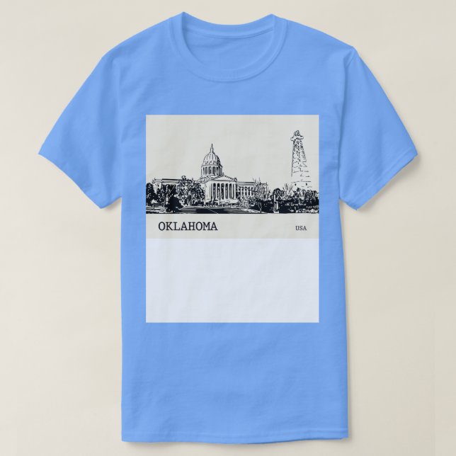 Oklahoma State USA 1 T Shirt (Design framsida)