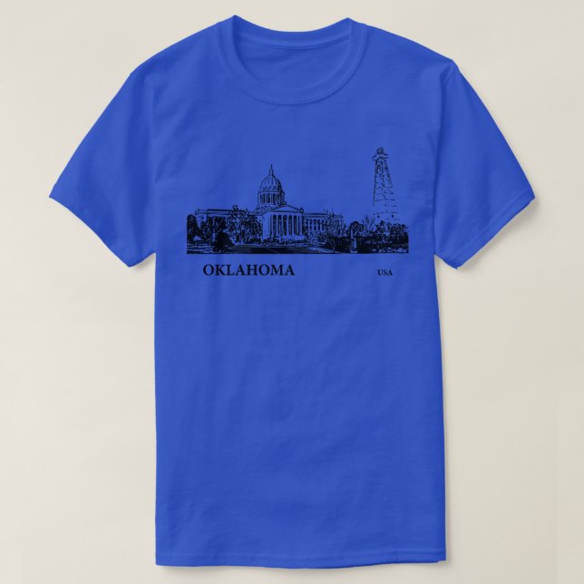 Oklahoma State USA 3 T Shirt (Design framsida)