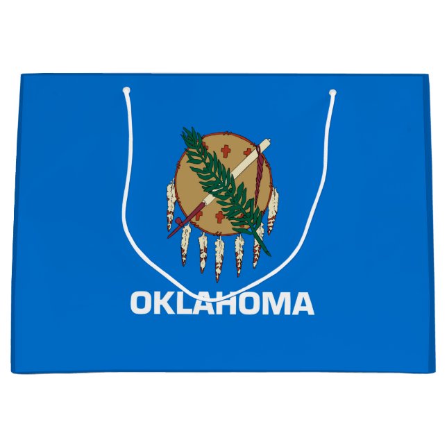 Oklahoma Statlig flagga Design Decor (Framsidan)