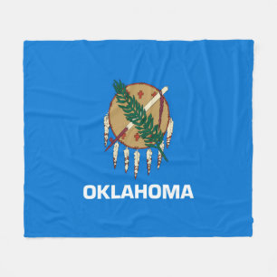 Oklahoma Statlig flagga Design Fleecefilt