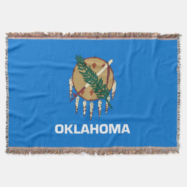 Oklahoma Statlig flagga Design Mysfilt (Framsidan)