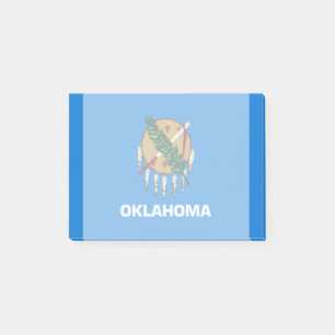 Oklahoma Statlig flagga Design Post-it Block