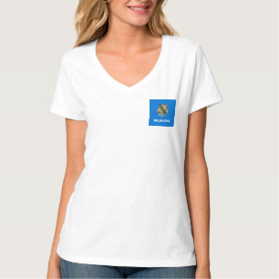 Oklahoma Statlig flagga Design Tee Shirt