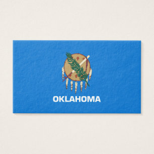Oklahoma Statlig flagga Design Visitkort