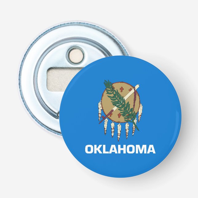 Oklahoma Statlig flagga Flasköppnare (Framsidan)