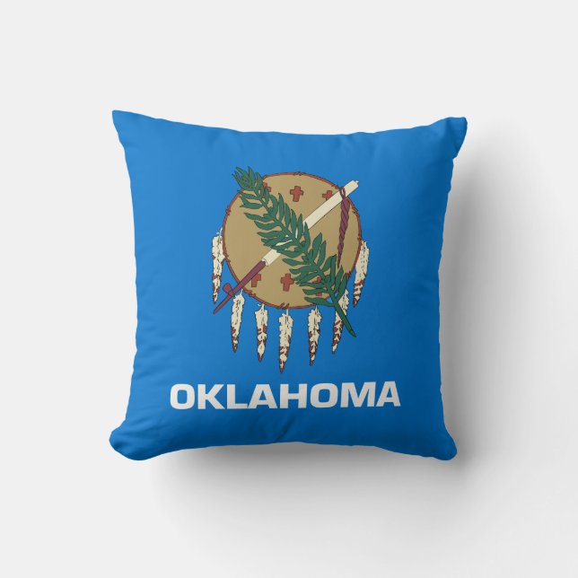 Oklahoma Statlig flagga Kudde (Framsida)