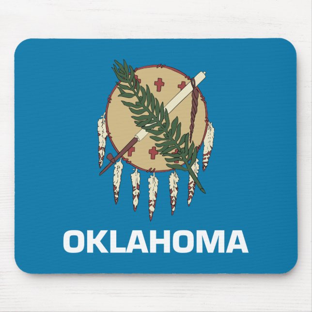 Oklahoma statlig flagga musmatta (Framsidan)