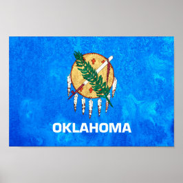 Oklahoma Statlig flagga Poster