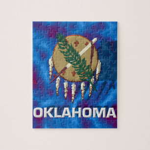 Oklahoma statlig flagga pussel
