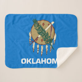 Oklahoma Statlig flagga Skriv ut Patriotic