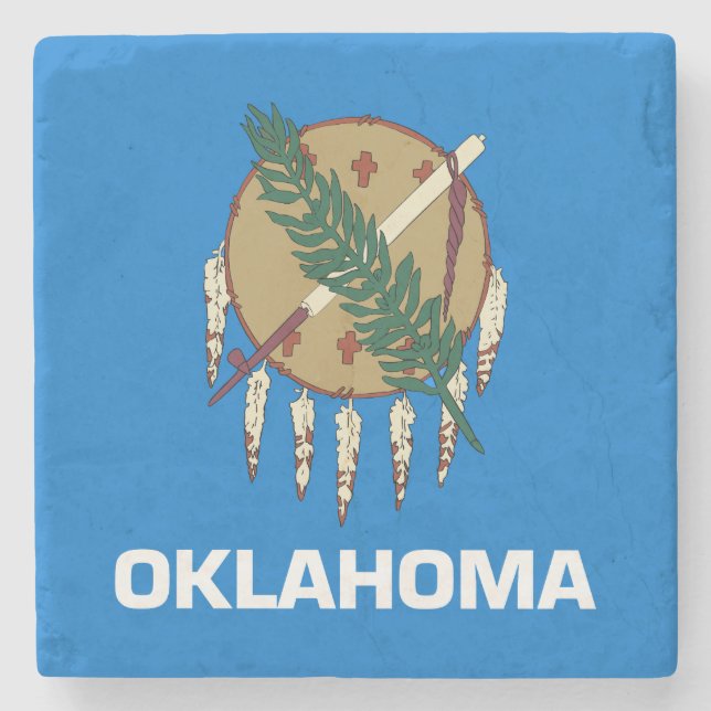 Oklahoma Statlig flagga Stenunderlägg (Framsidan)
