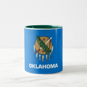Oklahoma Statlig flagga Två-Tonad Mugg