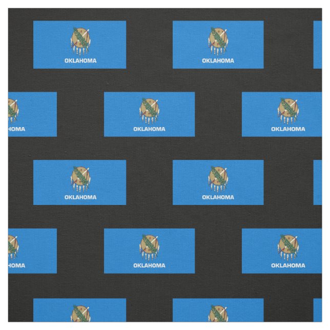 Oklahoma Statlig flagga Tyg (Provkarta)