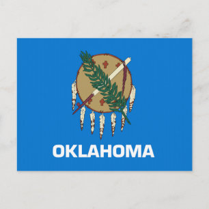 Oklahoma Statlig flagga Vykort