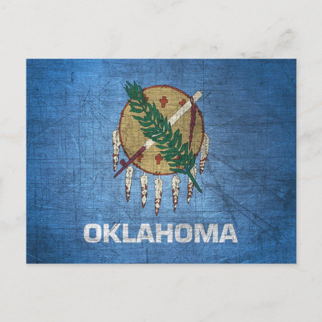 Oklahoma Statlig flagga Vykort (Framsida)