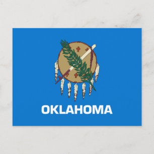Oklahoma Statlig flagga Vykort