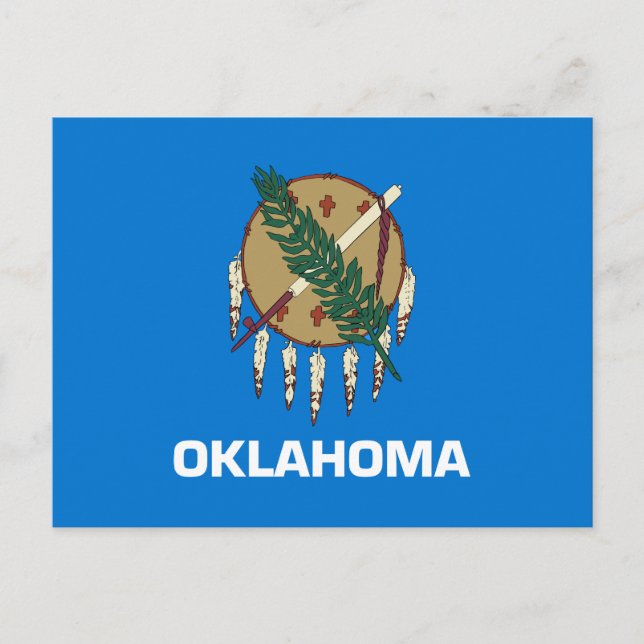 Oklahoma Statlig flagga Vykort (Framsida)