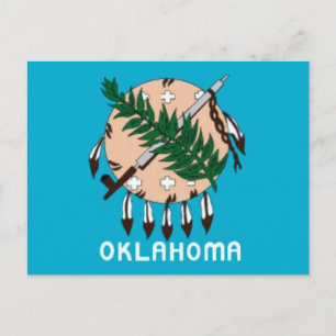 Oklahoma Statlig flagga vykort