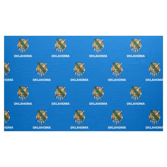 Oklahoma statlig flaggatyger tyg (Yard)