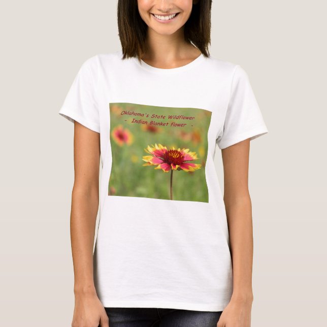 Oklahoma statlig vildblommaT-tröja T Shirt (Framsida)