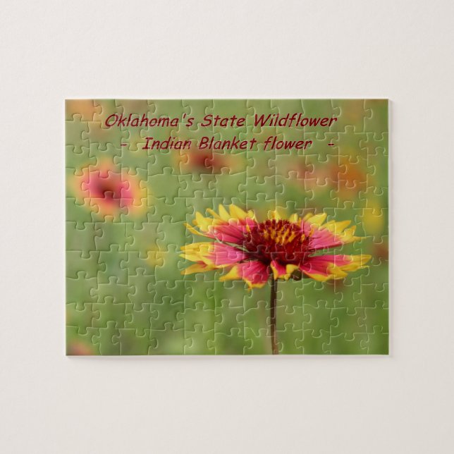 Oklahoma statligt vildblommapussel pussel (Horisontell)