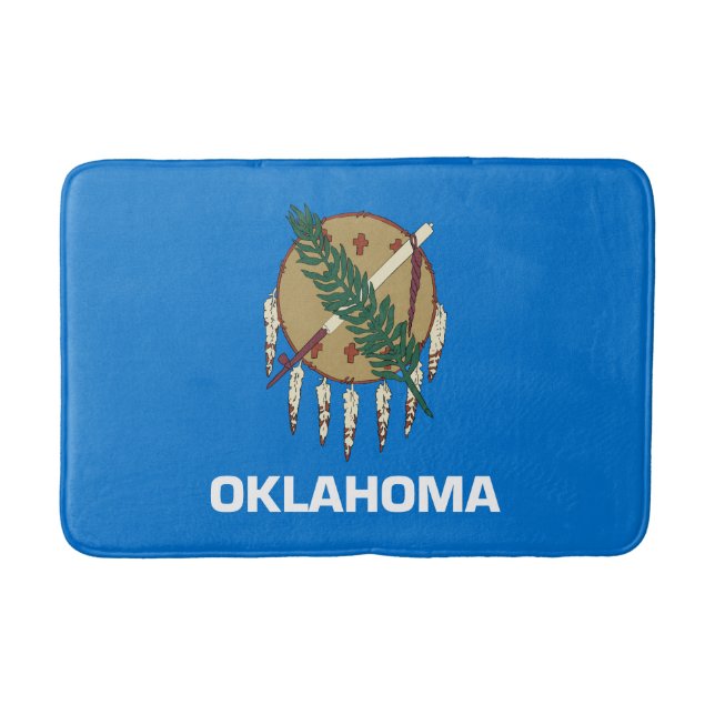 Oklahoma statsflagga badrumsmatta (Framsidan)