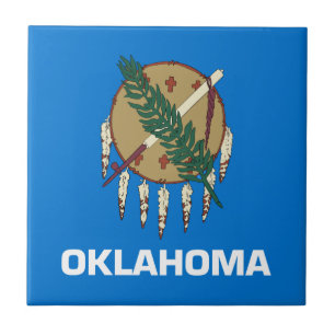 Oklahoma statsflagga kakelplatta