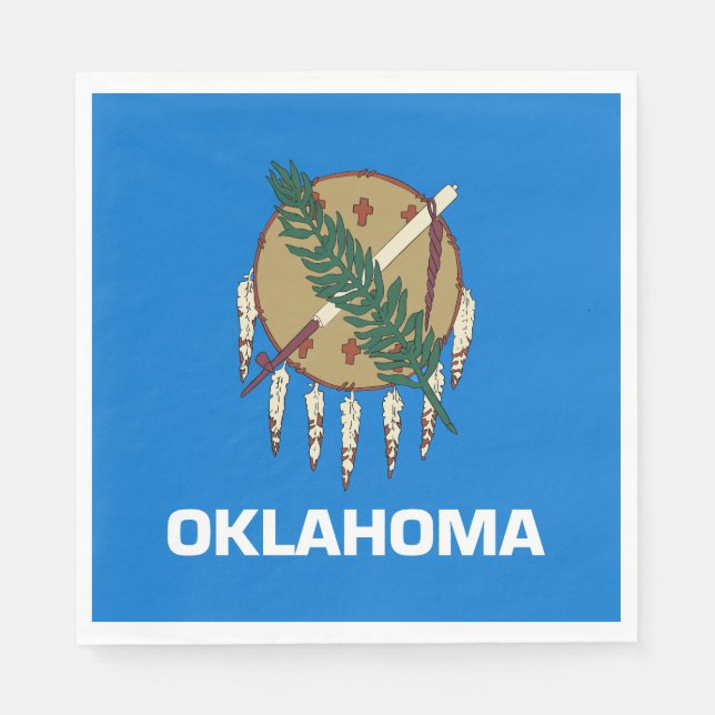 Oklahoma statsflagga pappersservett (Framsidan)