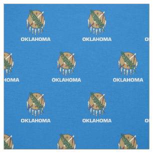 Oklahoma statsflagga tyg