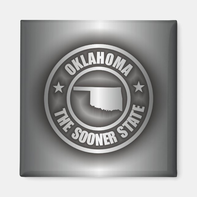 "Oklahoma Steel" Magnets Magnet (Framsidan)