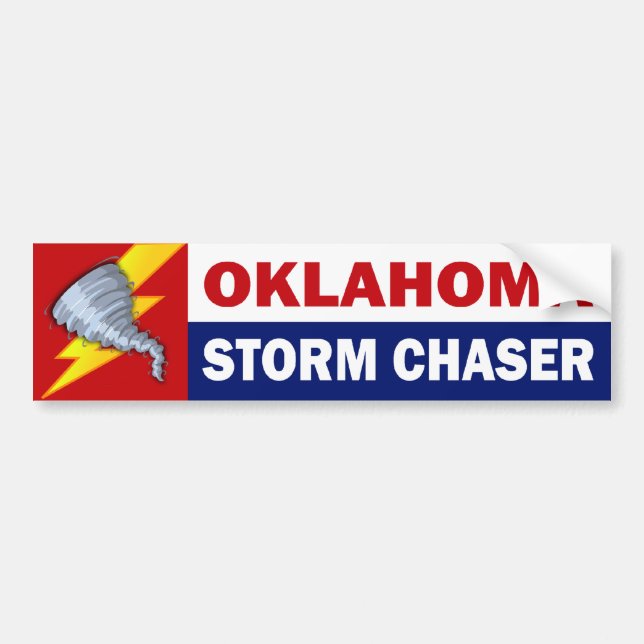 Oklahoma stormeftersläckare bildekal (Framsidan)