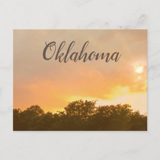 Oklahoma Sunset-vykort Vykort