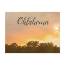 Oklahoma Sunset-vykort